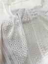 Most Premium Pure Cotton Hakuba Chikankari Fabric (Big WIDTH!!) (Dyeable Also)