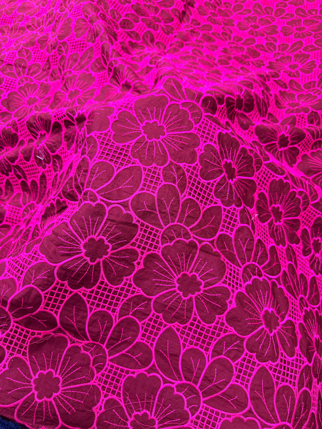 Most Premium Pure Cotton Hakuba Chikankari Fabric (Big WIDTH!!)