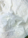 Premium Fine 3D Embroidery Chikankari On Pure Cotton FABRIC (Big WIDTH!!) - DYEABLE ALSO