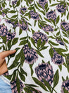 Most Premium BRANDED Pure LINEN Cotton PRINTED FABRIC (Big WIDTH!!)
