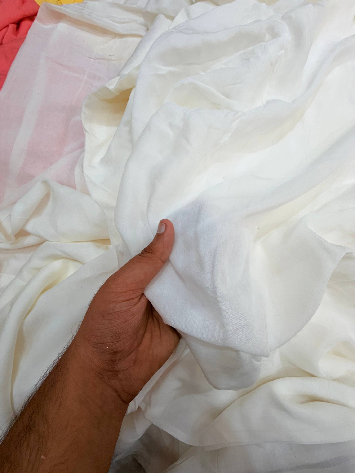Most Premium Plain Muslin Cotton FABRIC (Dyeable Also)