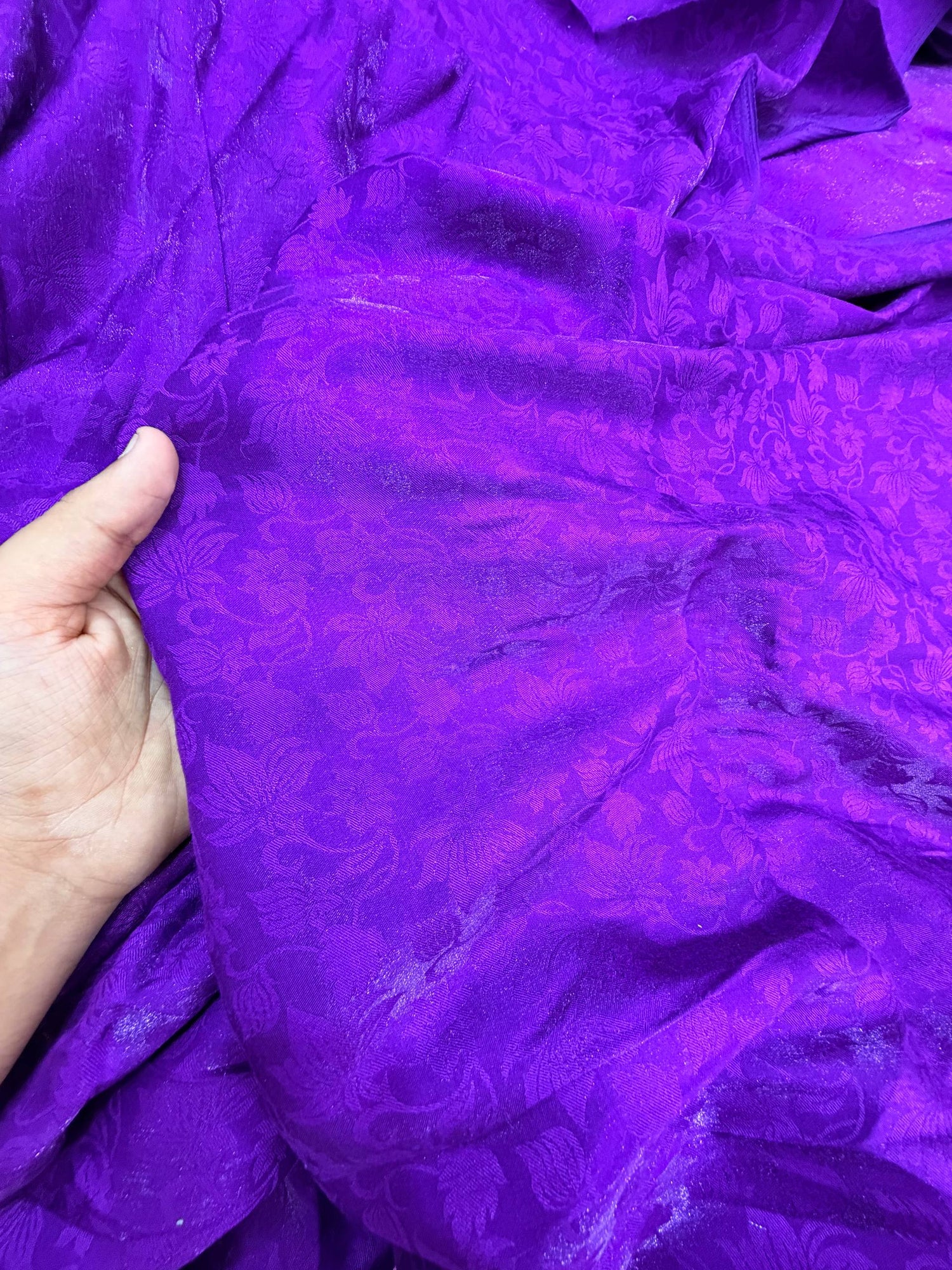 Most Premium Self Weaving Modal Shimmer FABRIC