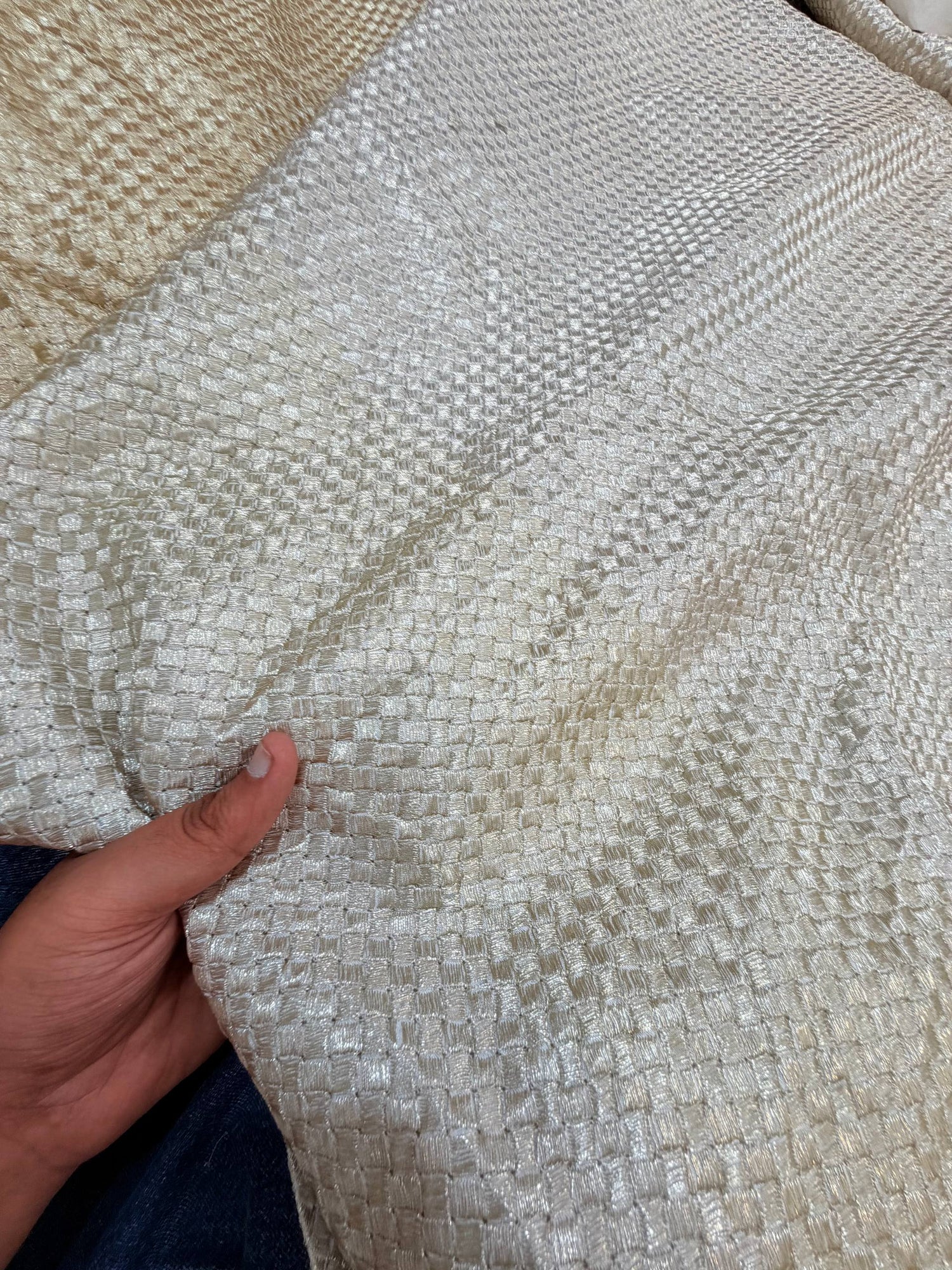 Most Premium Silk FABRIC With Fine Zari Thread Embroidery