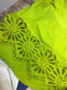 Premium Fine GPO LACEWORK Hakuba Chikan Work On Pure Cotton FABRIC (Big WIDTH!!)