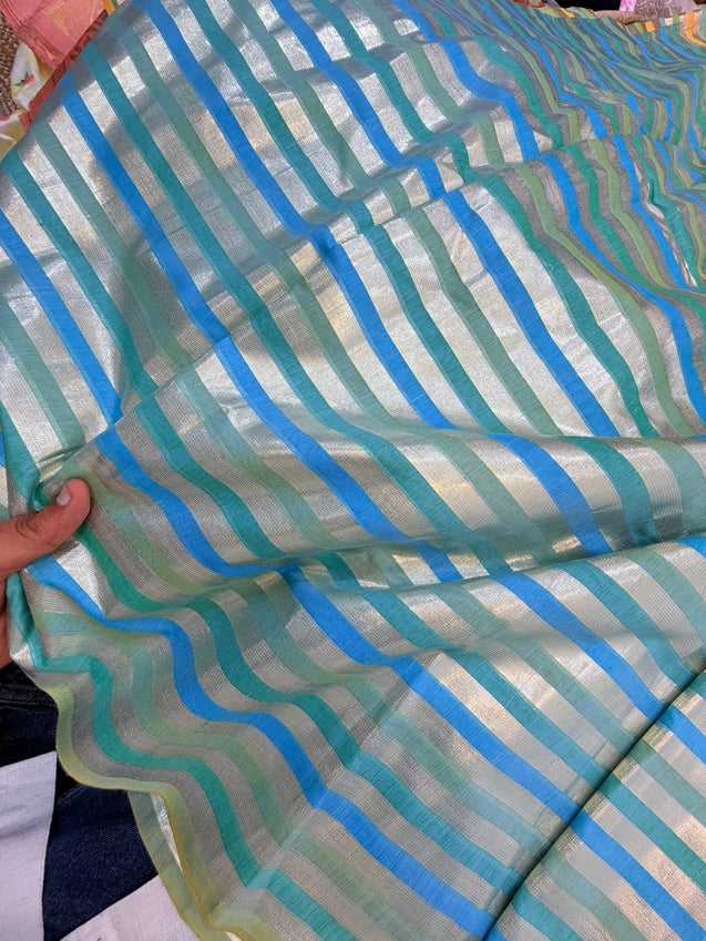 Most Premium Trendy Banarasi Stripes FABRIC