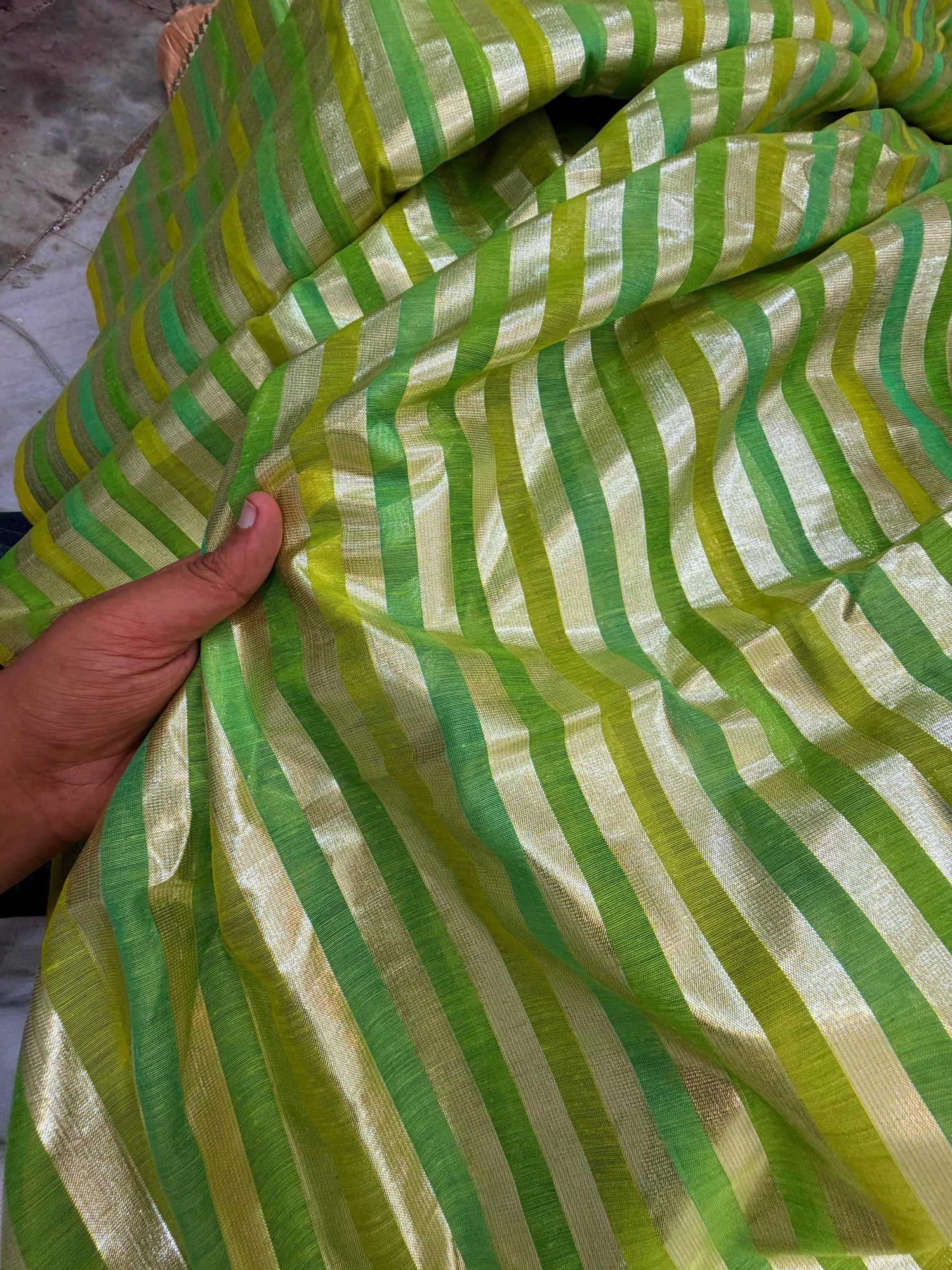 Most Premium Trendy Banarasi Stripes FABRIC