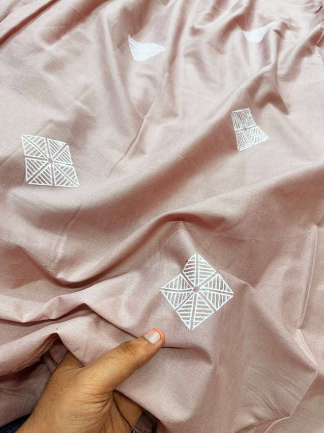 Most Premium Pure Cotton Chikankari Fabric (Big WIDTH!!)
