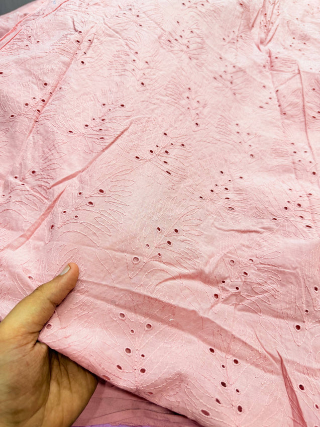 Most Premium Pure Cotton Hakuba Chikankari Fabric (Big WIDTH!!)