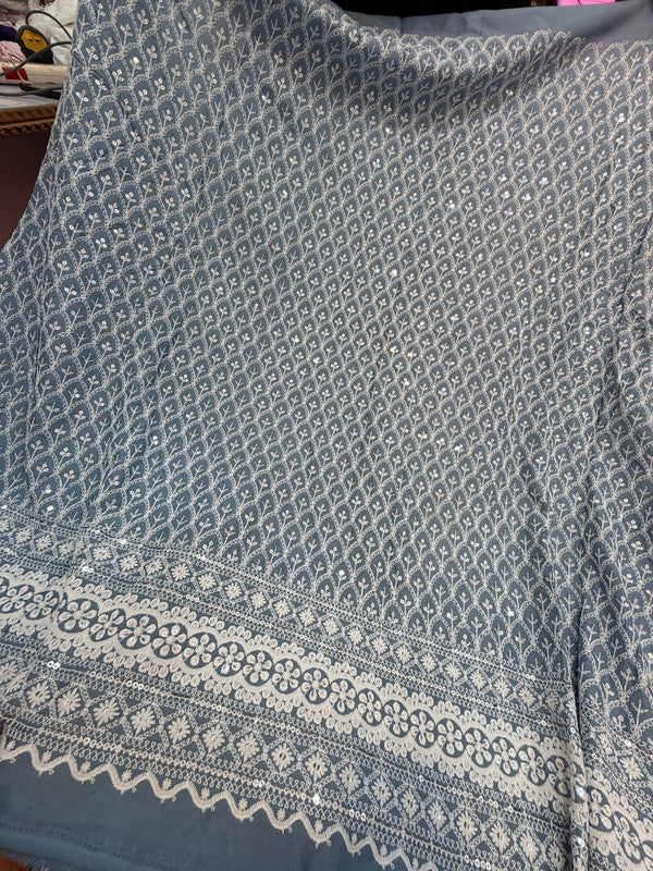 Most Premium Lucknowi Chikankari Work On Cotton FABRIC