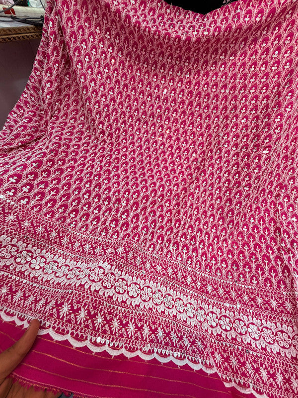 Most Premium Lucknowi Chikankari Work On Cotton FABRIC