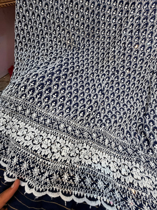 Most Premium Lucknowi Chikankari Work On Cotton FABRIC