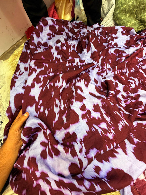 Branded Premium Fine Member Satin Viscose PRINTED FABRIC (Big WIDTH!!)