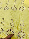 Cut Piece SALE- Premium Designer HAKUBA CHIKANKARI FABRICS IN SALE - Cut SIZE (3) METER