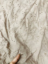 Cut Piece SALE- Premium Designer HAKUBA CHIKANKARI FABRICS IN SALE - Cut SIZE (1.25) METER