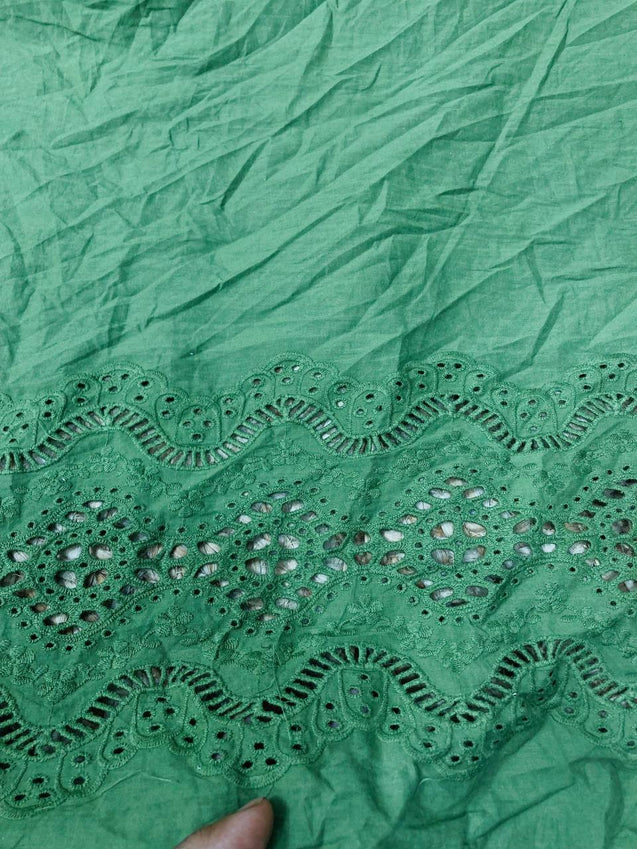 Cut Piece SALE- Premium Designer HAKUBA CHIKANKARI FABRICS IN SALE - Cut SIZE (2.20) METER