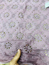 Cut Piece SALE- Premium Designer HAKUBA CHIKANKARI FABRICS IN SALE - Cut SIZE (2.60) METER