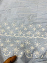 Cut Piece SALE- Premium Designer HAKUBA CHIKANKARI FABRICS IN SALE - Cut SIZE (1.95) METER