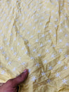 Cut Piece SALE- Premium Designer HAKUBA CHIKANKARI FABRICS IN SALE - Cut SIZE (1.5) METER