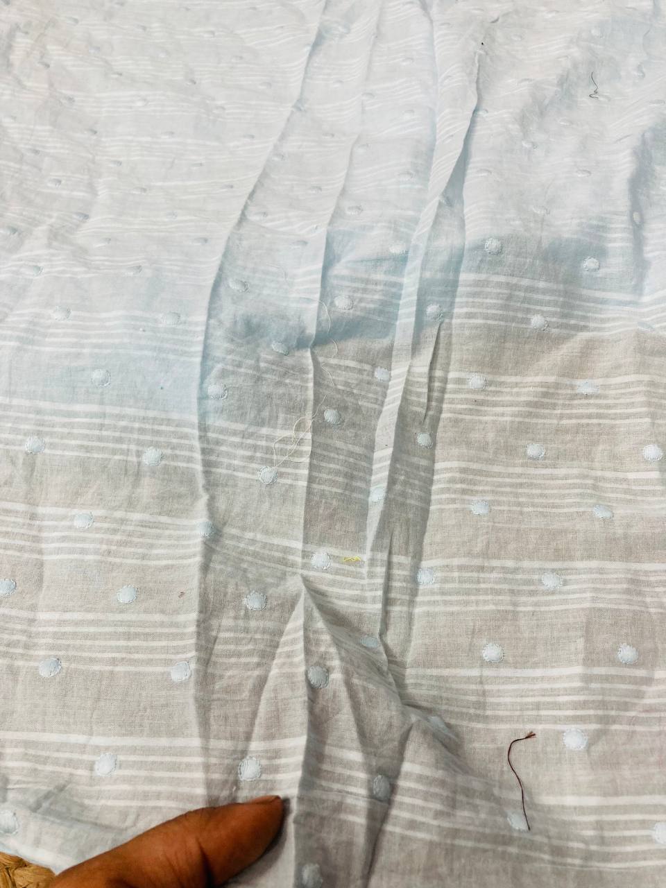 Cut Piece SALE- Premium Designer HAKUBA CHIKANKARI FABRICS IN SALE - Cut SIZE (5) METER