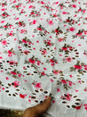 Cut Piece SALE- Premium Designer HAKUBA CHIKANKARI FABRICS IN SALE - Cut SIZE (5) METER