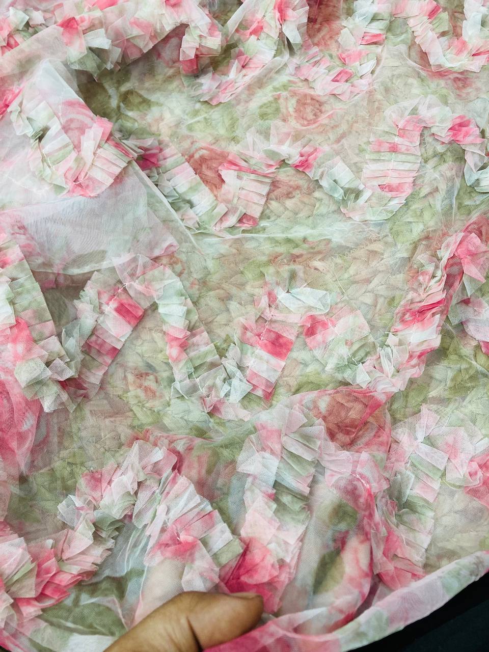Cut Piece SALE- Premium Designer HAKUBA CHIKANKARI FABRICS IN SALE - Cut SIZE (5.75) METER