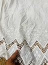 Cut Piece SALE- Premium Designer HAKUBA CHIKANKARI FABRICS IN SALE - Cut SIZE (0.90) METER