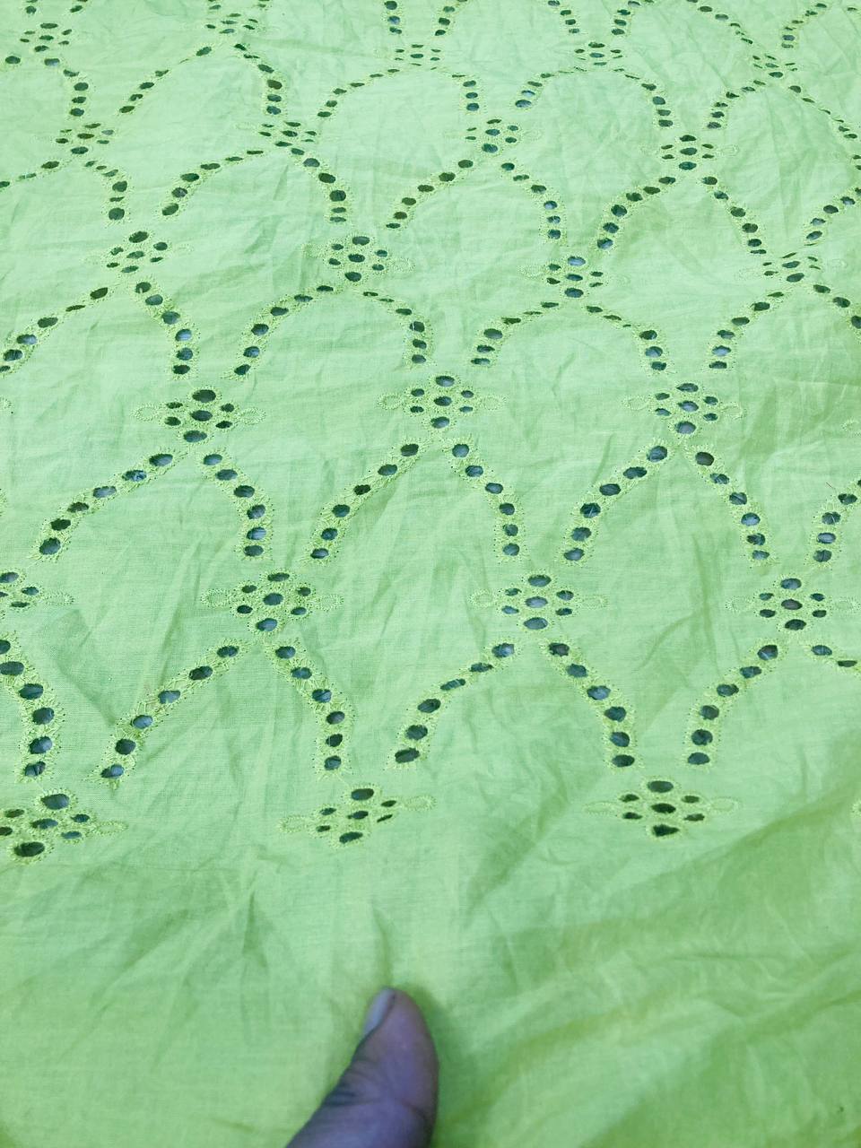 Cut Piece SALE- Premium Designer HAKUBA CHIKANKARI FABRICS IN SALE - Cut SIZE (1.5) METER