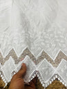 Cut Piece SALE- Premium Designer HAKUBA CHIKANKARI FABRICS IN SALE - Cut SIZE (2.40) METER