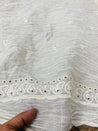 Cut Piece SALE- Premium Designer HAKUBA CHIKANKARI FABRICS IN SALE - Cut SIZE (5.25) METER