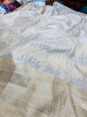 MOST Premium Russian (Cosmos) SILK FABRIC ZARI WORK (Dyeable Also)