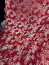 Most Premium Pure Georgette Fine Zari Weaving FABRIC (Big WIDTH!!)