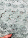 Cut Piece SALE- Premium Designer HAKUBA CHIKANKARI FABRICS IN SALE - Cut SIZE (2.5) METER
