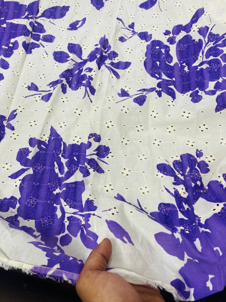 Cut Piece SALE- Premium Designer HAKUBA CHIKANKARI FABRICS IN SALE - Cut SIZE (3) METER