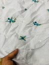 Cut Piece SALE- Premium Designer HAKUBA CHIKANKARI FABRICS IN SALE - Cut SIZE (1.80) METER