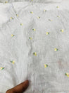 Cut Piece SALE- Premium Designer HAKUBA CHIKANKARI FABRICS IN SALE - Cut SIZE (1.55) METER