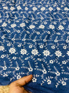 Cut Piece SALE- Premium Designer HAKUBA CHIKANKARI FABRICS IN SALE - Cut SIZE (1.60) METER