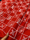Premium Fine 3D Dori Work With Chikan On Pure Cotton FABRIC (Big WIDTH!!)