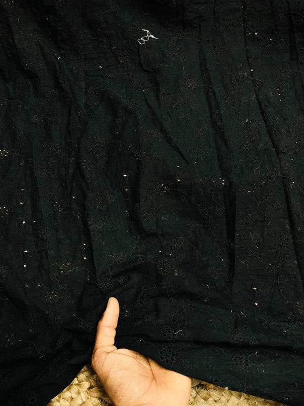Cut Piece SALE- Premium Designer HAKUBA CHIKANKARI FABRICS IN SALE - Cut SIZE (1.50) METER