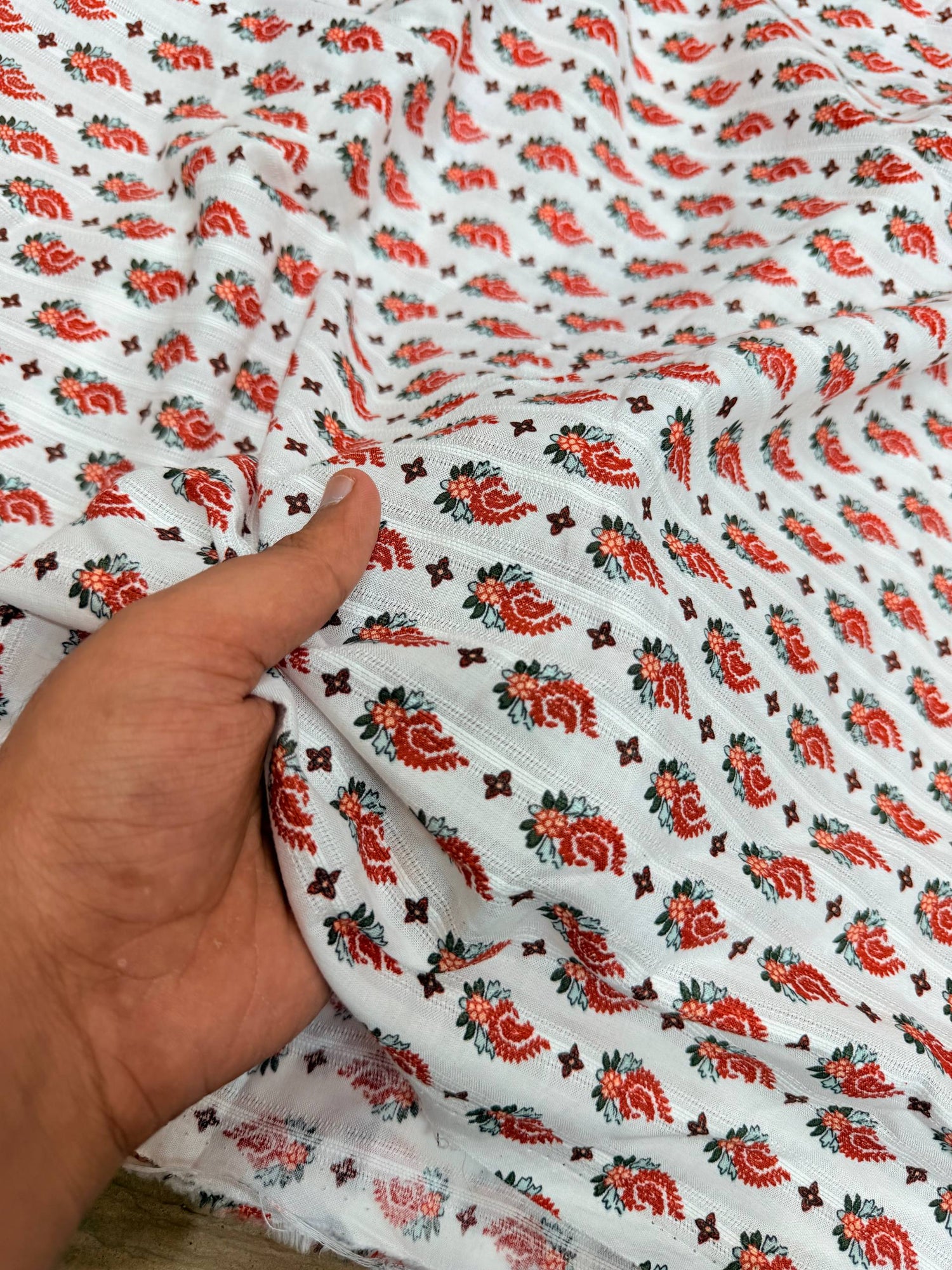 Most Premium Pure Mul Cotton Dobby  FABRIC PRINTED (Big WIDTH!!)