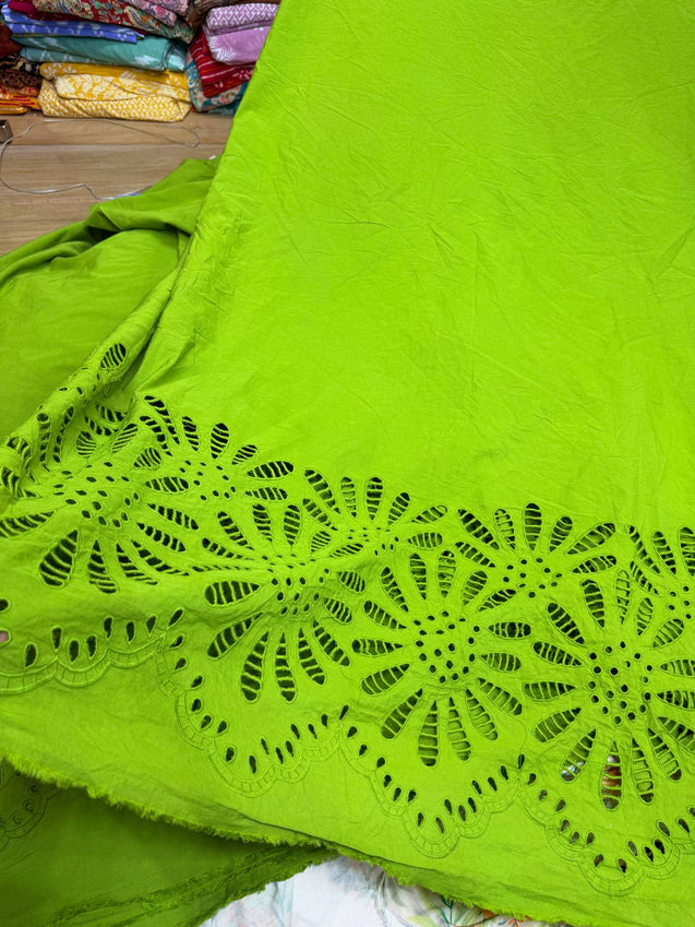 Most Premium Pure Cotton Hakuba Chikankari Fabric (Big WIDTH!!)
