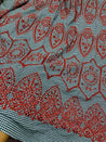 Most Premium Pure Cotton Hakuba Chikankari Printed Fabric (Big WIDTH!!)