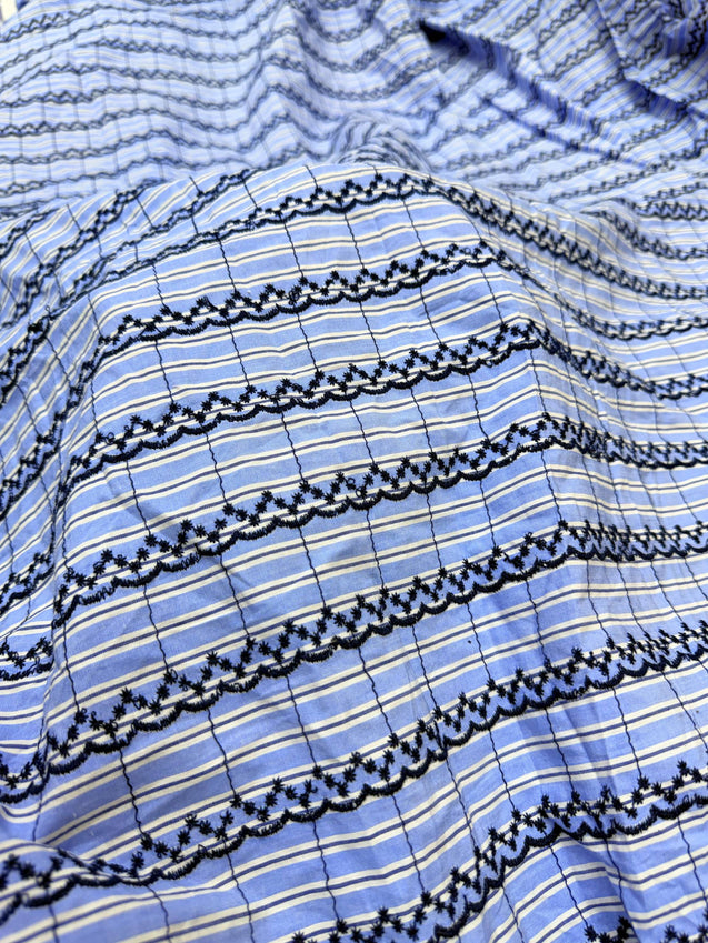 Most Premium Pure Cotton Hakuba Chikankari Fabric (Big WIDTH!!)