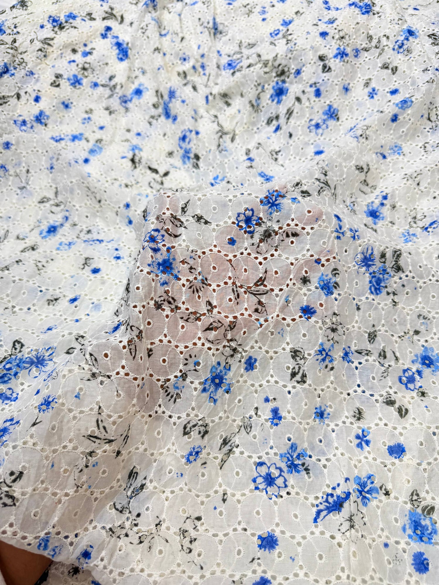 Most Premium Pure Cotton Hakuba Chikankari Fabric (Big WIDTH!!)