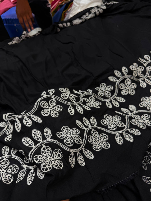 Most Premium Pure Cotton Hakuba Chikankari Fabric (Big WIDTH!!)