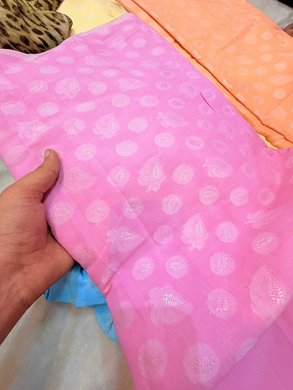 Most Premium Pure Self Weaving Cotton Fabric