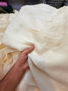 Most Premium Pure Georgette Silk Zari FABRIC (Big WIDTH!!) (Dyeable Also)
