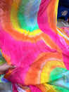Most Premium Pure Chiffon Chinon FABRIC With Digital PRINTED