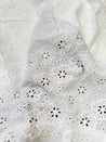 Most Premium Pure Cotton Hakuba Chikankari Fabric (Big WIDTH!!) (Dyeable Also)
