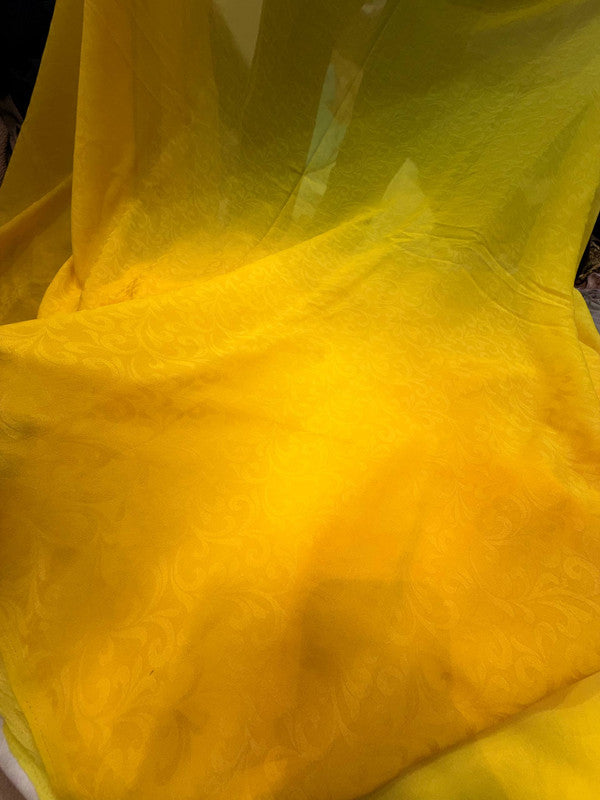 Most Premium 100% Pure Chinon Double Shade Self FABRIC