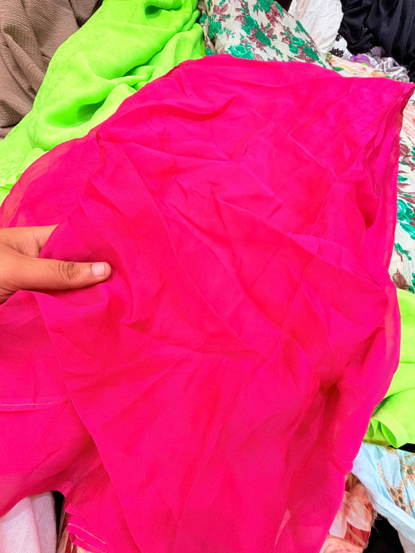 Most Premium Plain Organza FABRIC